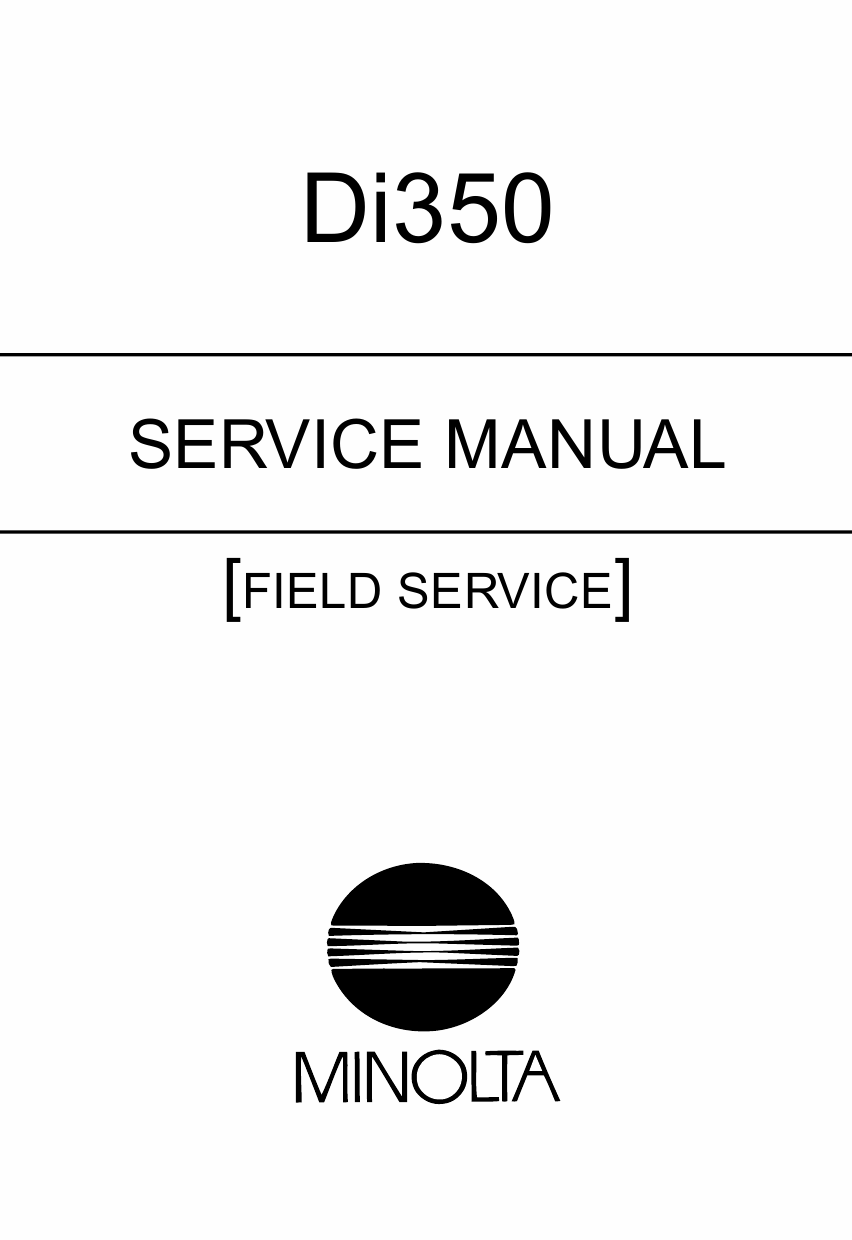 Konica-Minolta MINOLTA Di350 FIELD-SERVICE Service Manual-1